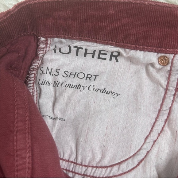 MOTHER Red Jean Shorts Cut-Off Style - Picture 9 of 14